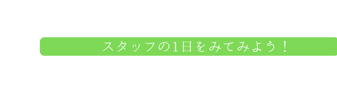 スタッフの1日をみてみよう